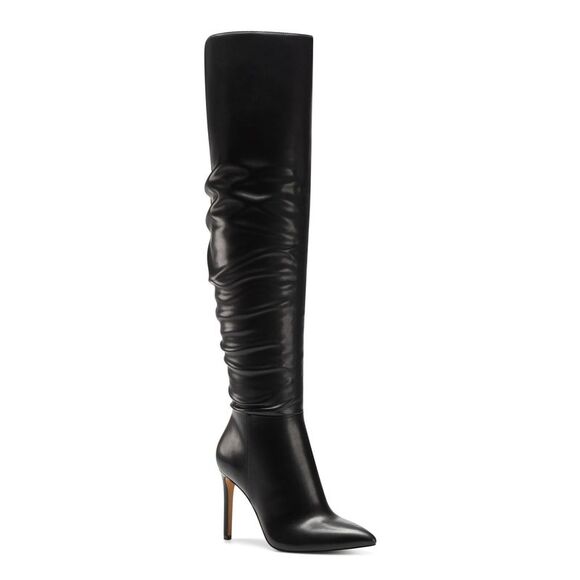 INC Shoes - INC Womens Black Cushioned Iyonna Pointed Toe Stiletto Zip-Up Dress Boots 7 M